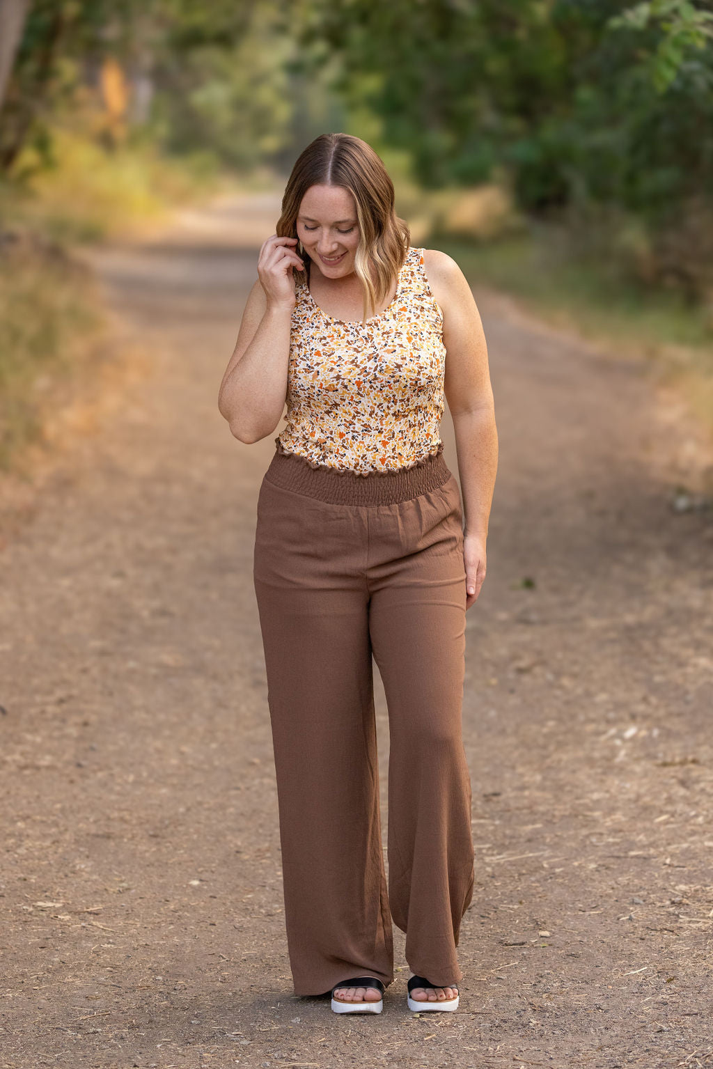 IN STOCK Presley Palazzo Pants - Coffee FINAL SALE