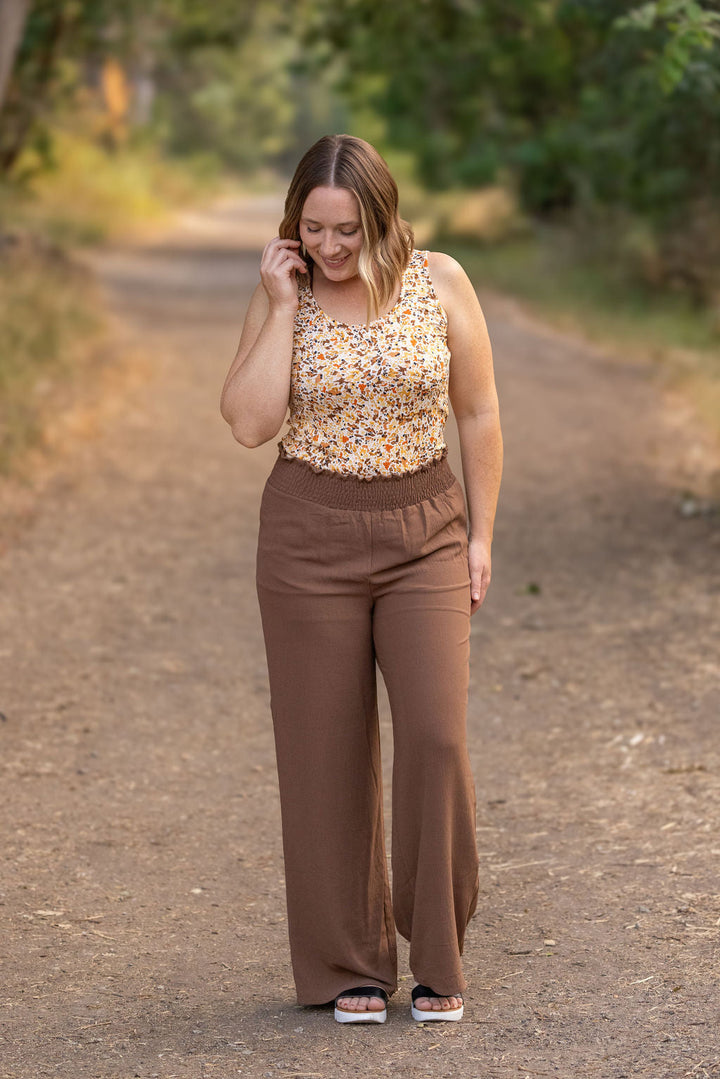 IN STOCK Presley Palazzo Pants - Coffee FINAL SALE