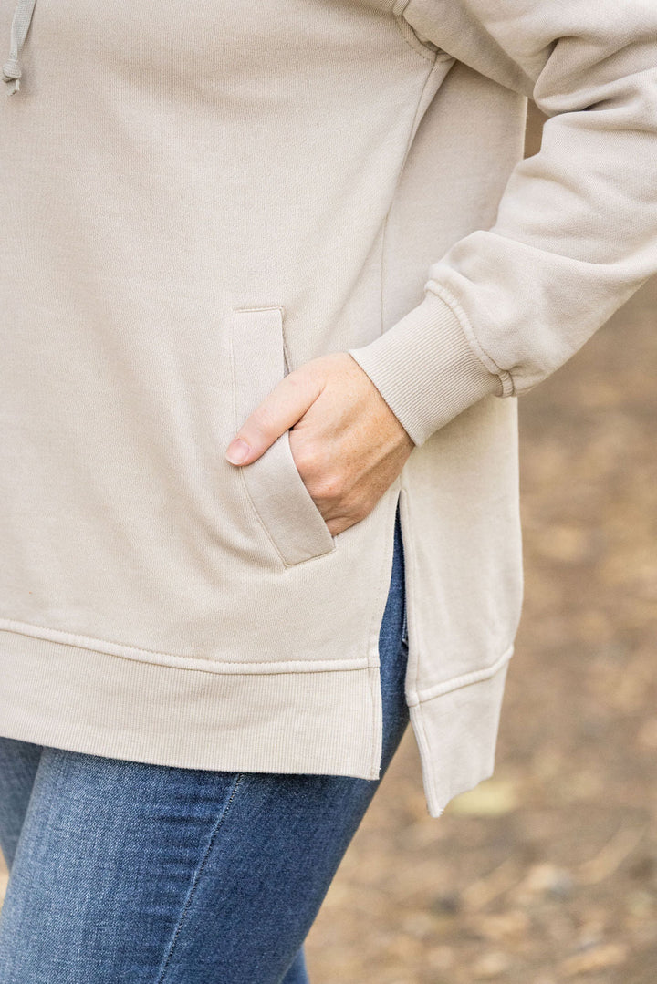 IN STOCK Vintage Wash Hoodie - Beige