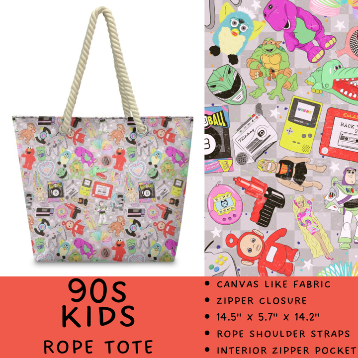 Batch #447 - The Rope Tote - Closes 11/13 - ETA late Dec - 90s Kids Rope Tote
