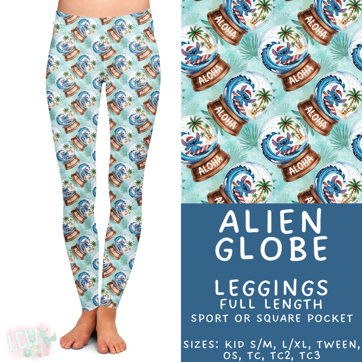 Batch #432 - Winter Globes - Closes 10/17 - ETA early December - Alien Globe Full Length Leggings