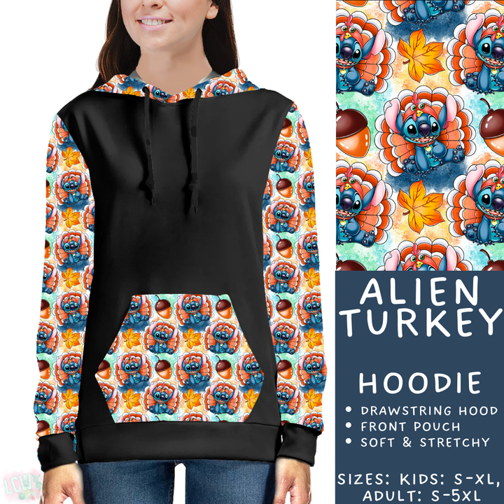 Batch #404 - Magical Fall 2 - Closes 8/29 - ETA mid/late October - Alien Turkey Hoodie