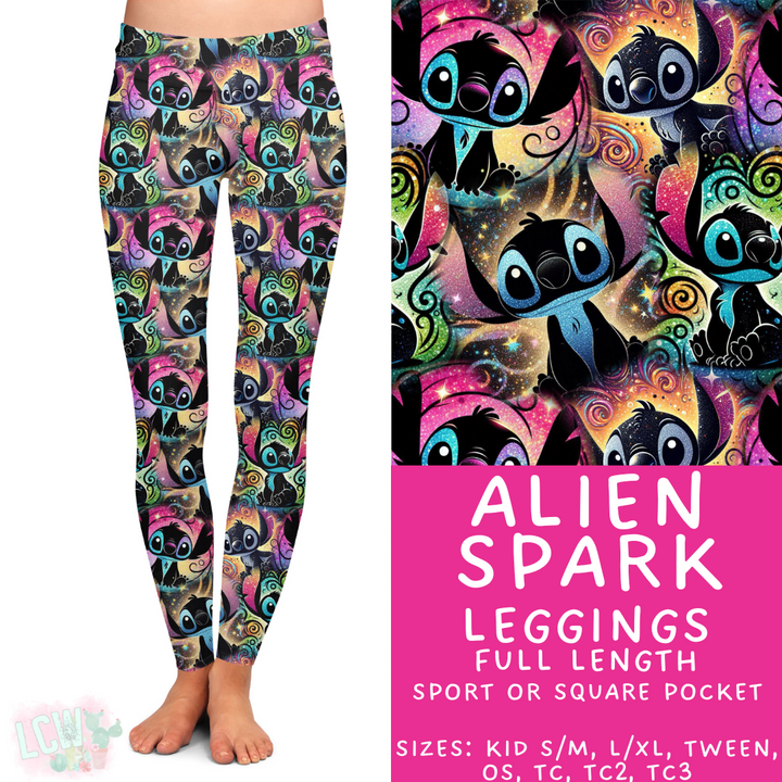 Batch #419 - Magical Faves 14 - Closes 9/25 - ETA mid Nov - Alien Spark Full Length Leggings