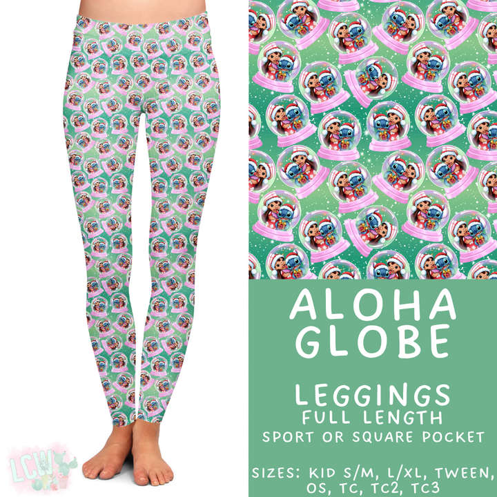 Batch #432 - Winter Globes - Closes 10/17 - ETA early December - Aloha Globe Full Length Leggings