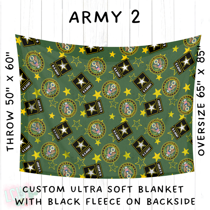 Batch #414 - Military 2 Collection - Closes 9/17 - ETA early Nov - Army 2 Blanket