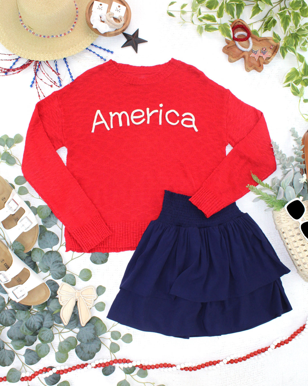 IN STOCK Roxie Ruffle Skort - Navy FINAL SALE