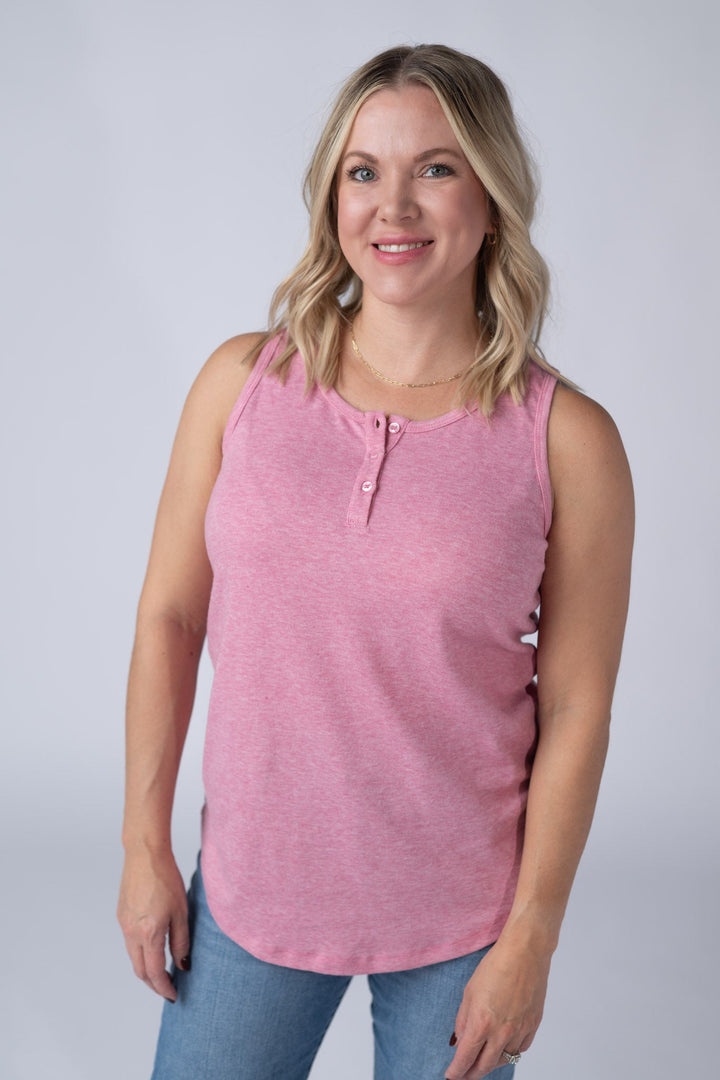 IN STOCK Alison Henley Tank - Rose