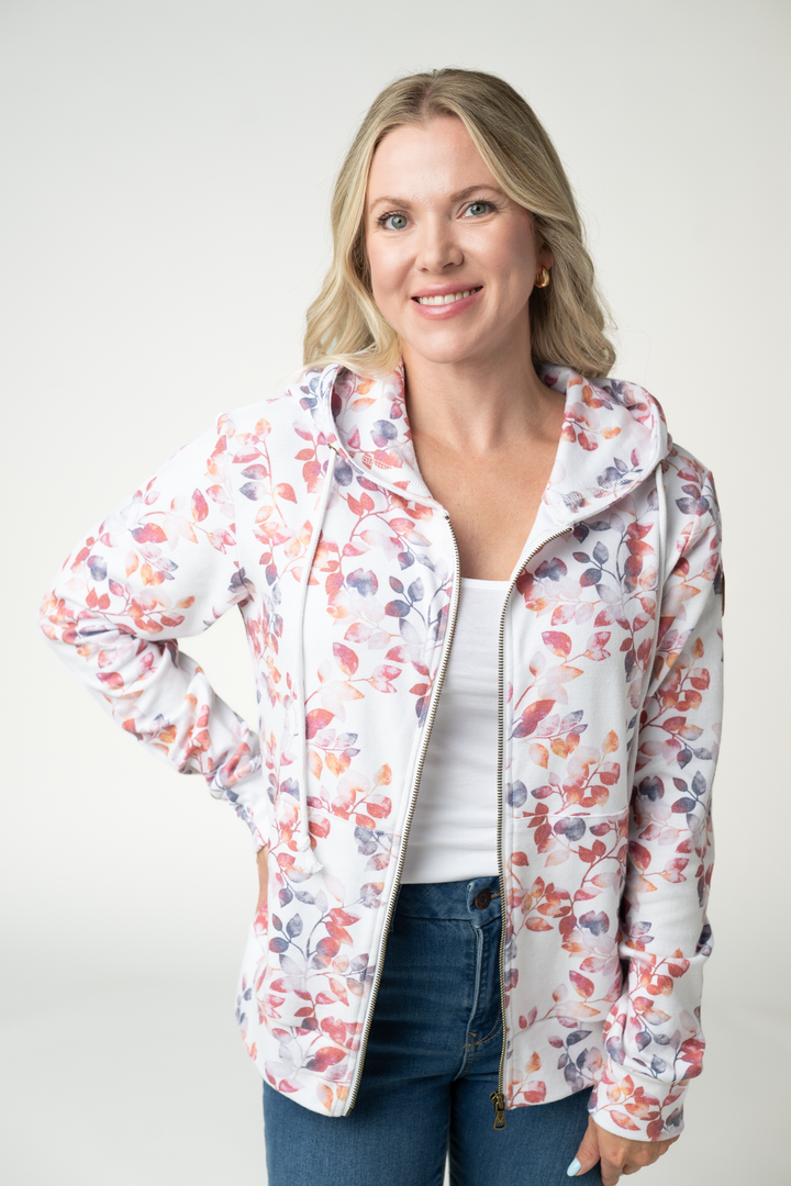 IN STOCK Fullzip Hoodie - Autumn Watercolor
