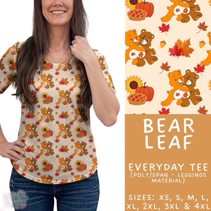Batch #409 - Character Fall 2 - Closes 9/8 - ETA late October - Bear Leaf Everyday Tee