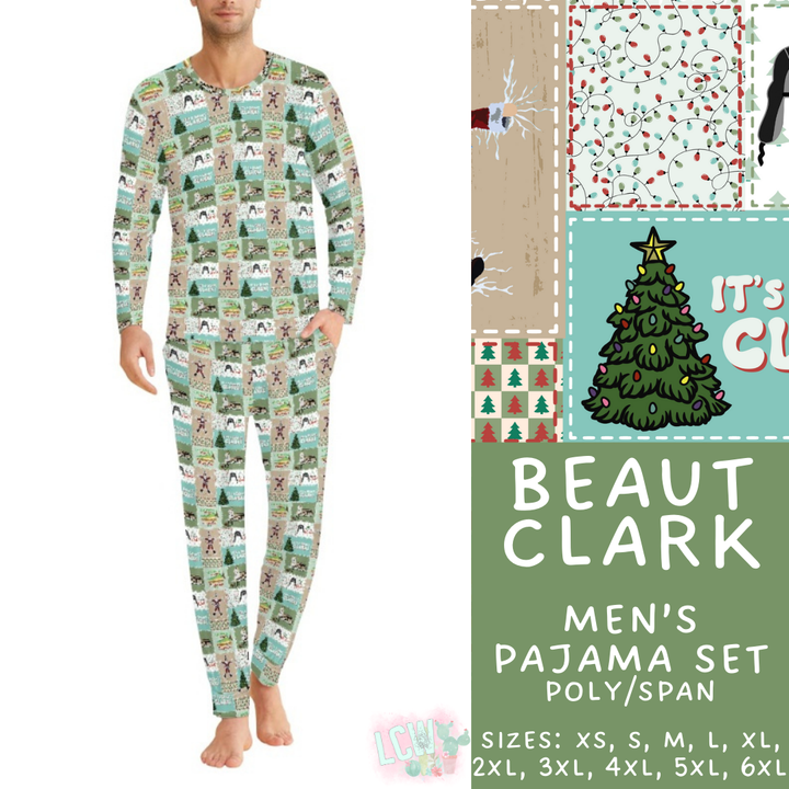 Batch #412 - Christmas Family Pajamas 2 - Closes 9/12 - ETA late October - Beaut Clark Men's Pajama Set