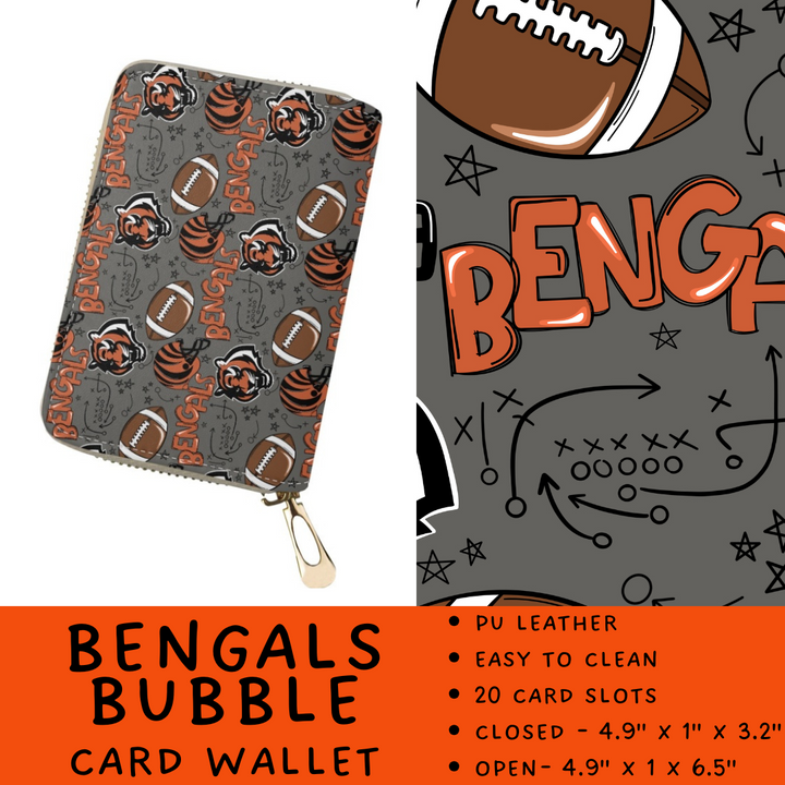 Batch #420 - End Zone Gear - Closes 9/26 - ETA mid Nov - Bengals Bubble Card Wallet