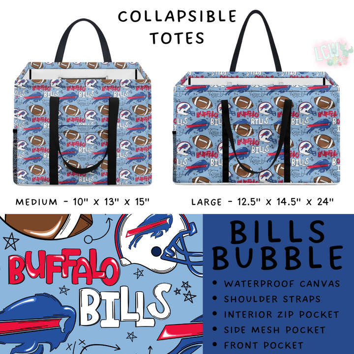 Batch #420 - End Zone Gear - Closes 9/26 - ETA mid Nov - Bills Bubble Collapsible Tote