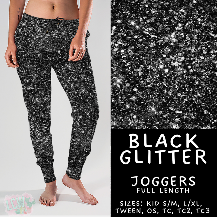 Batch #417 - Black Friday 2 - Closes 9/22 - ETA early/mid Nov - Black Glitter Joggers