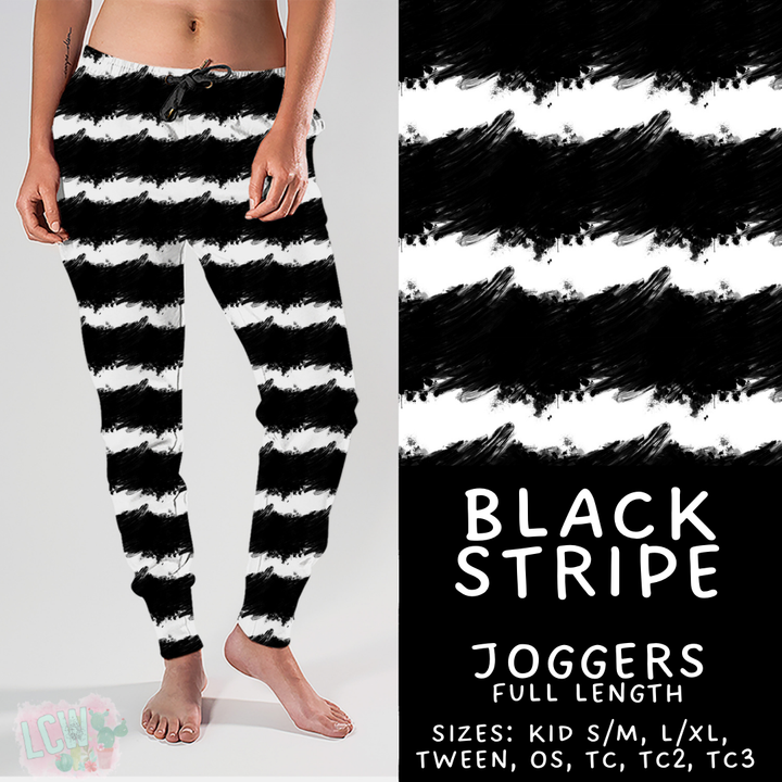 Batch #417 - Black Friday 2 - Closes 9/22 - ETA early/mid Nov - Black Stripe Joggers