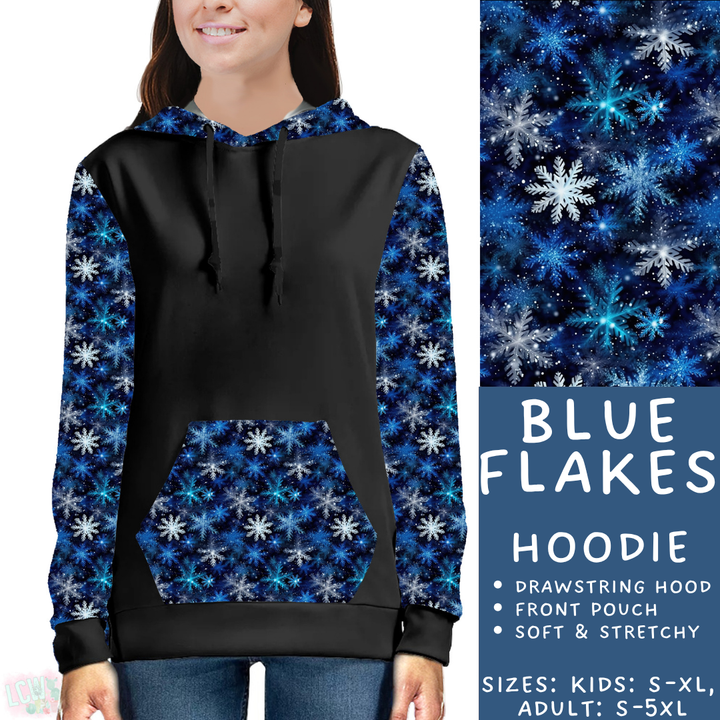 Batch #439 - Winter Watercolor 2 - Closes 10/30 - ETA mid Dec - Blue Flakes Hoodie