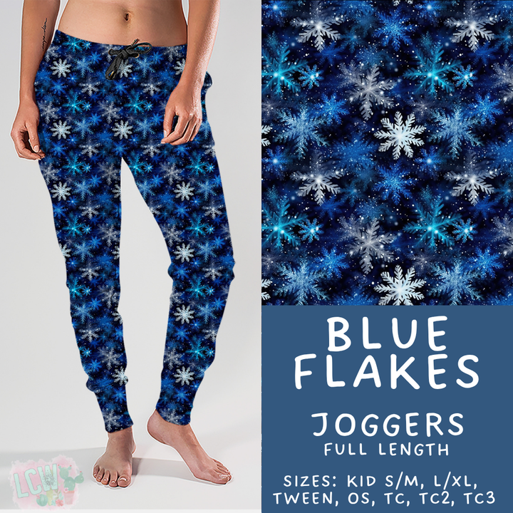 Batch #439 - Winter Watercolor 2 - Closes 10/30 - ETA mid Dec - Blue Flakes Joggers