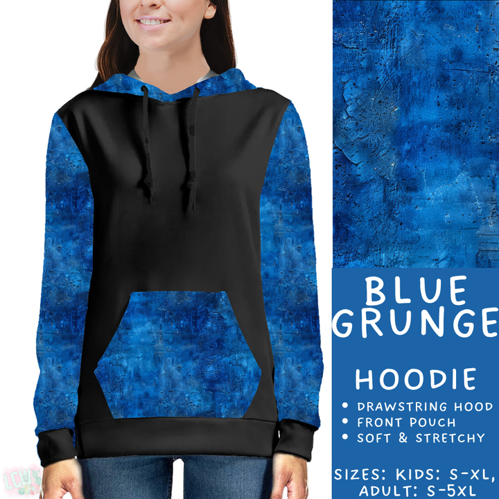 Batch #441 - Color Grunge - Closes 11/3 - ETA mid Dec - Blue Grunge Hoodie