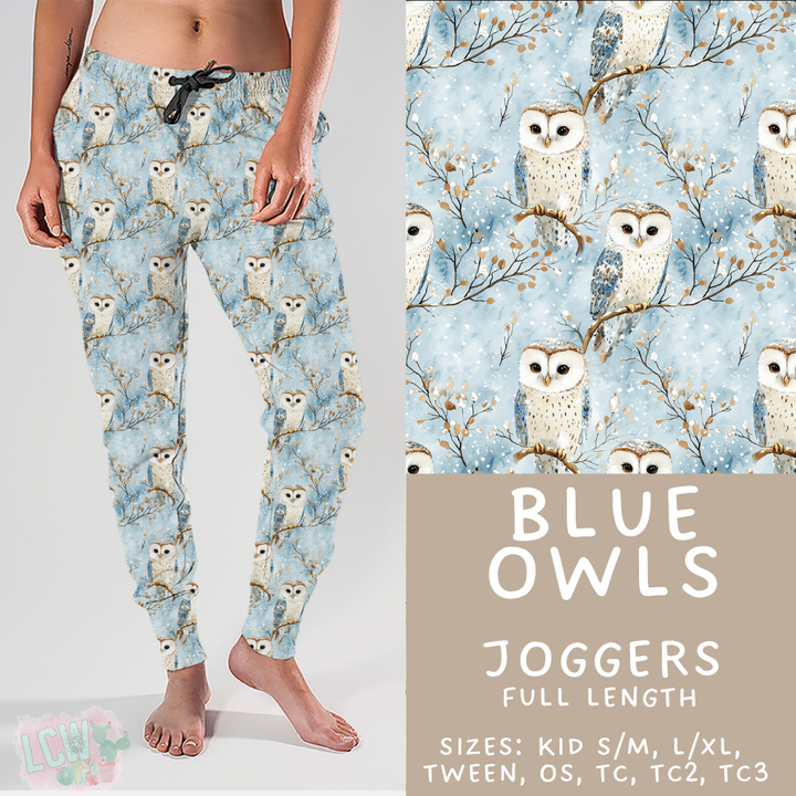 Batch #439 - Winter Watercolor 2 - Closes 10/30 - ETA mid Dec - Blue Owls Joggers