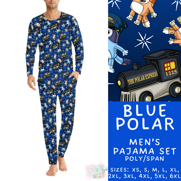 Batch #431 - Character Christmas Pajamas - Closes 10/16 - ETA late Nov - Blue Polar Men's Pajama Set