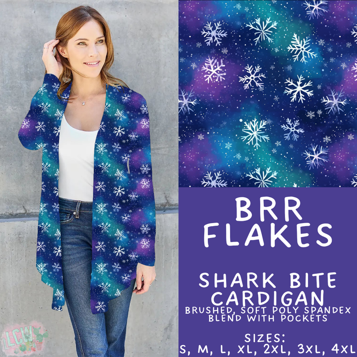 Batch #439 - Winter Watercolor 2 - Closes 10/30 - ETA mid Dec - Brr Flakes Cardigan