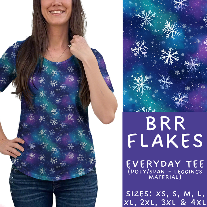 Batch #439 - Winter Watercolor 2 - Closes 10/30 - ETA mid Dec - Brr Flakes Everyday Tee