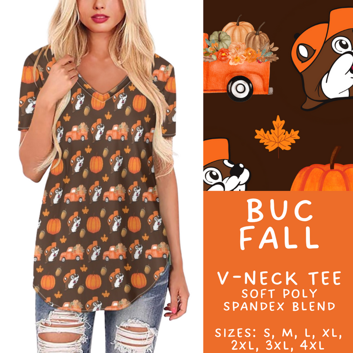 Batch #409 - Character Fall 2 - Closes 9/8 - ETA late October - Buc Fall V-Neck Tee