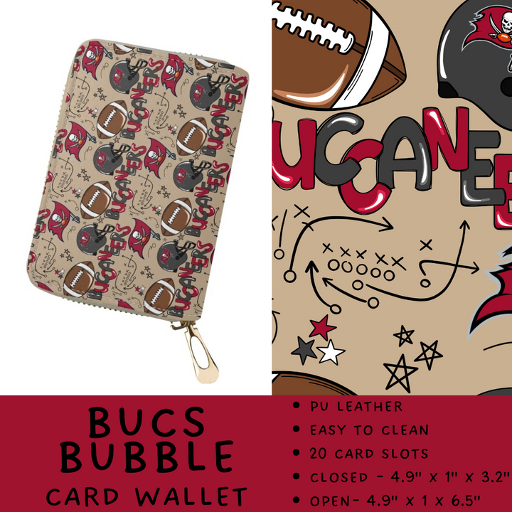 Batch #420 - End Zone Gear - Closes 9/26 - ETA mid Nov - Bucs Bubble Card Wallet