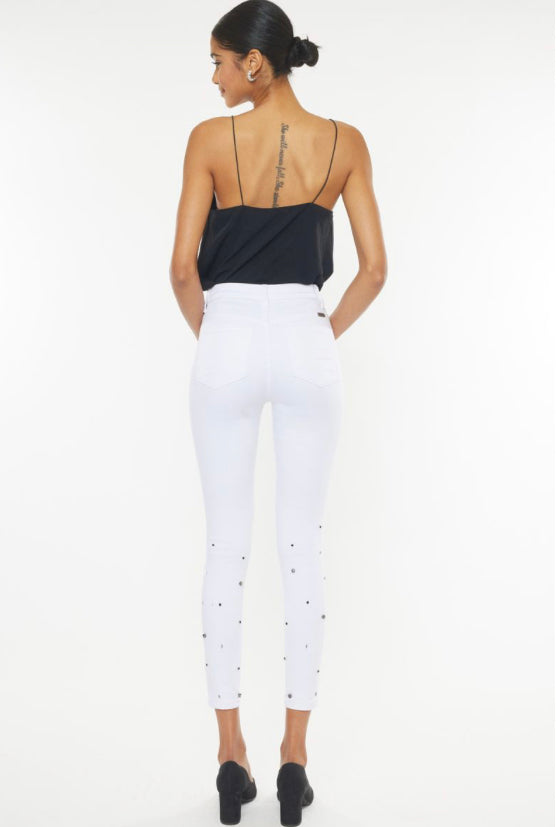 Kancan Denim - White & Jewels