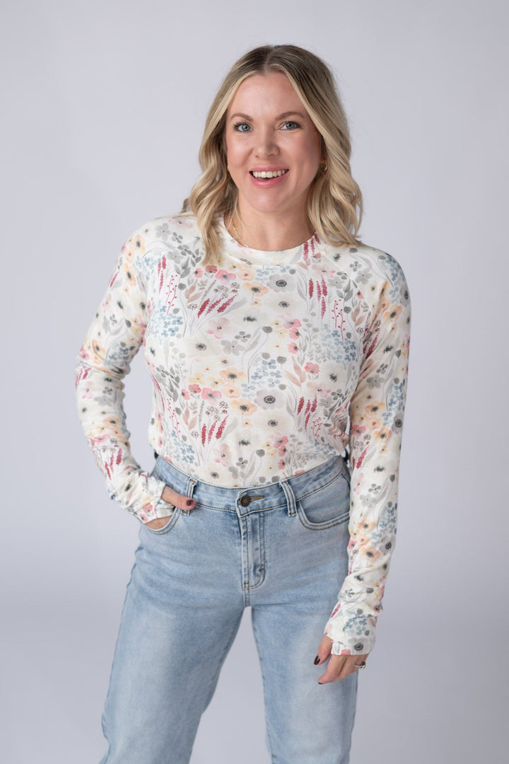 IN STOCK Blair Long Sleeve Top - Wildflower Gardens
