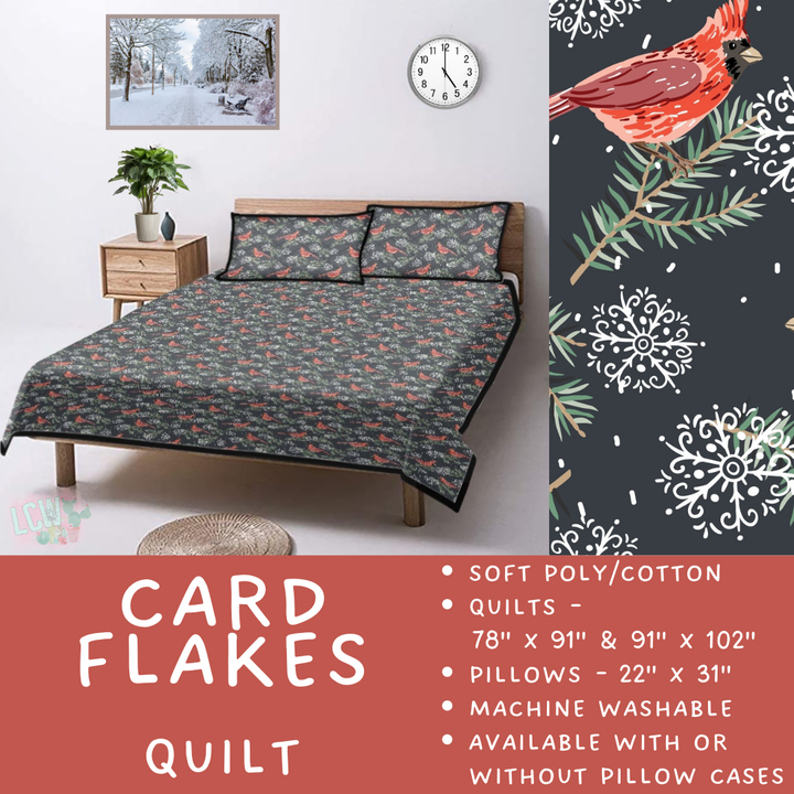 Batch  #410 - Cozy Quilts - Closes 9/10 - ETA late October - Card Flakes Quilt