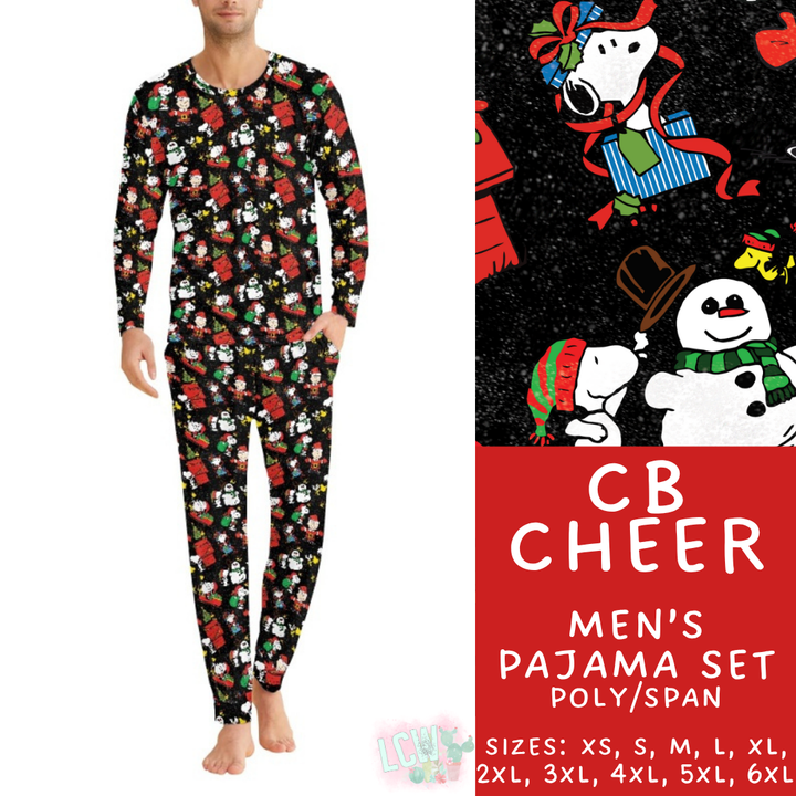 Batch #431 - Character Christmas Pajamas - Closes 10/16 - ETA late Nov - CB Cheer Men's Pajama Set
