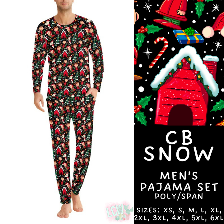Batch #412 - Christmas Family Pajamas 2 - Closes 9/12 - ETA late October - CB Snow Men's Pajama Set