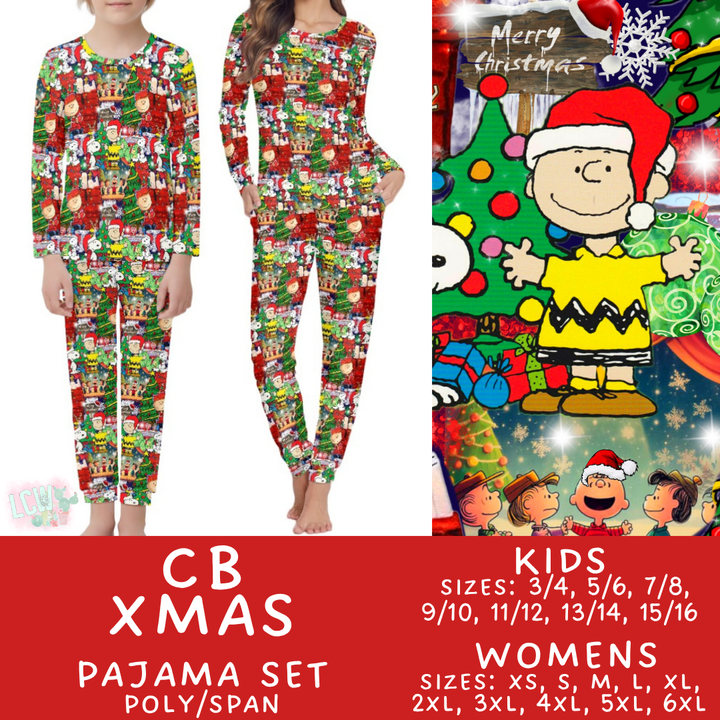 Batch #431 - Character Christmas Pajamas - Closes 10/16 - ETA late Nov - CB Xmas Women's & Kid's Pajama Set