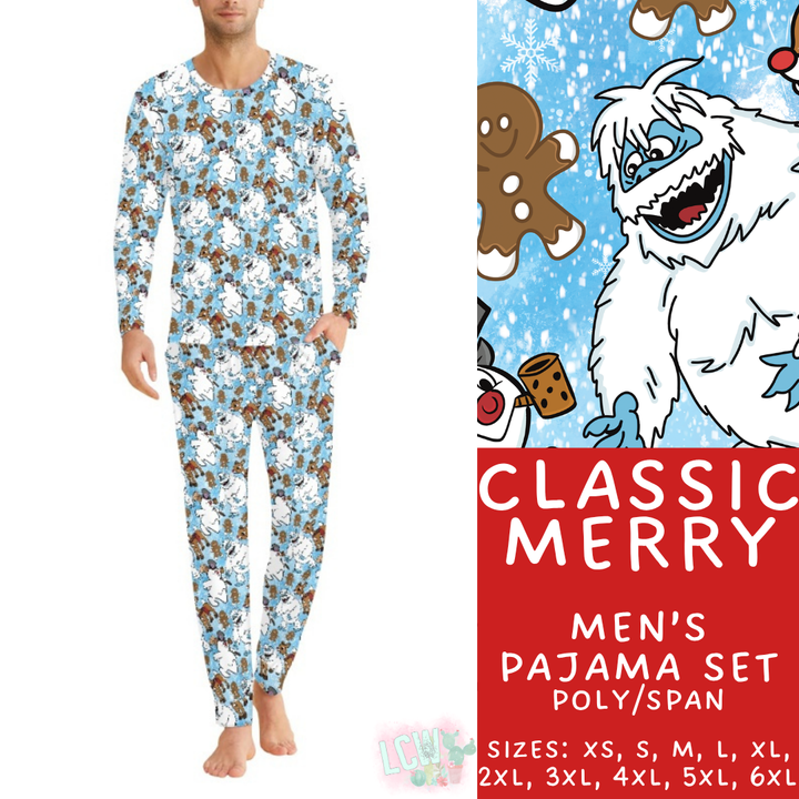 Batch #431 - Character Christmas Pajamas - Closes 10/16 - ETA late Nov - Classic Merry Men's Pajama Set