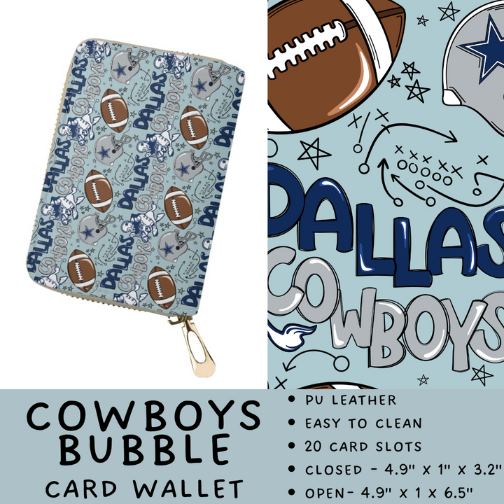 Batch #420 - End Zone Gear - Closes 9/26 - ETA mid Nov - Cowboys Bubble Card Wallet