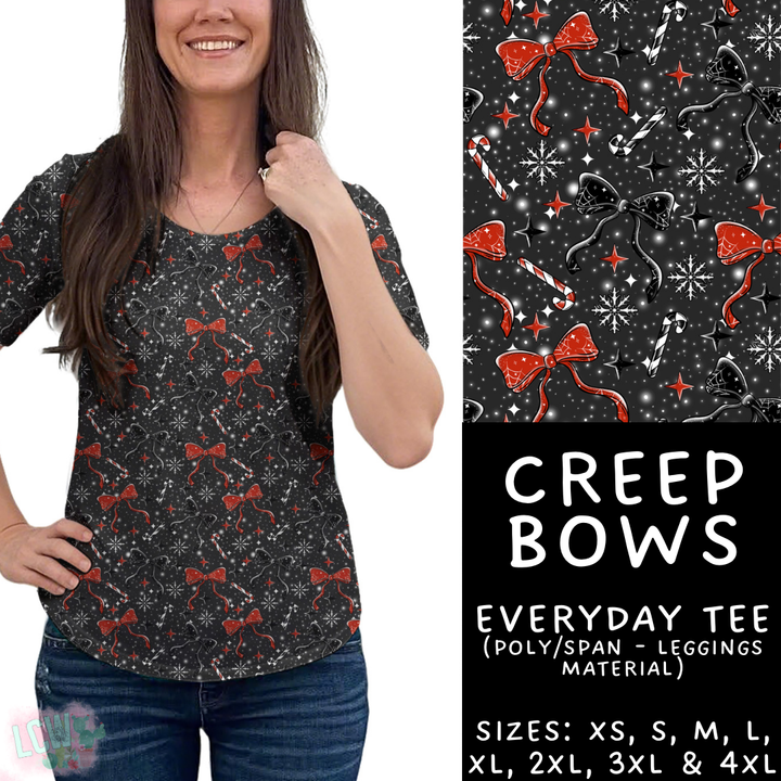 Batch #413 - Merry Creepmas 2 - Closes 9/15 - ETA early November - Creep Bows Everyday Tee