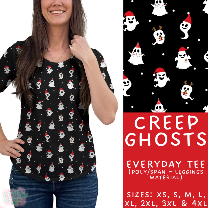 Batch #413 - Merry Creepmas 2 - Closes 9/15 - ETA early November - Creep Ghosts Everyday Tee