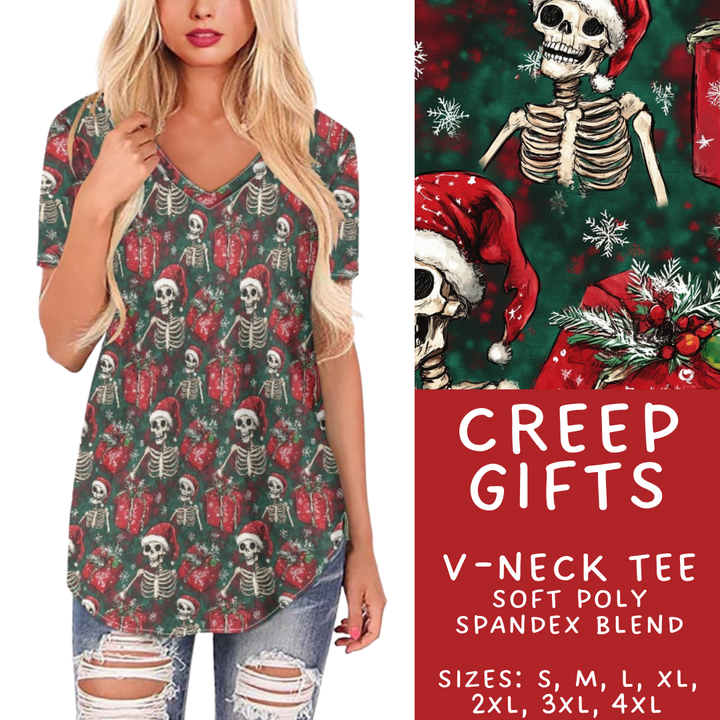 Batch #413 - Merry Creepmas 2 - Closes 9/15 - ETA early November - Creep Gifts V-Neck Tee
