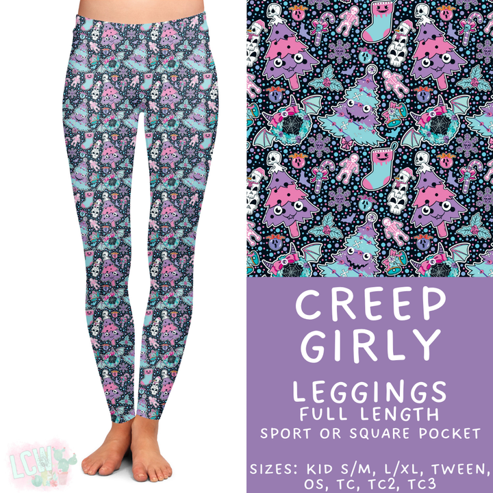 Batch #413 - Merry Creepmas 2 - Closes 9/15 - ETA early November - Creep Girly Full Length Leggings