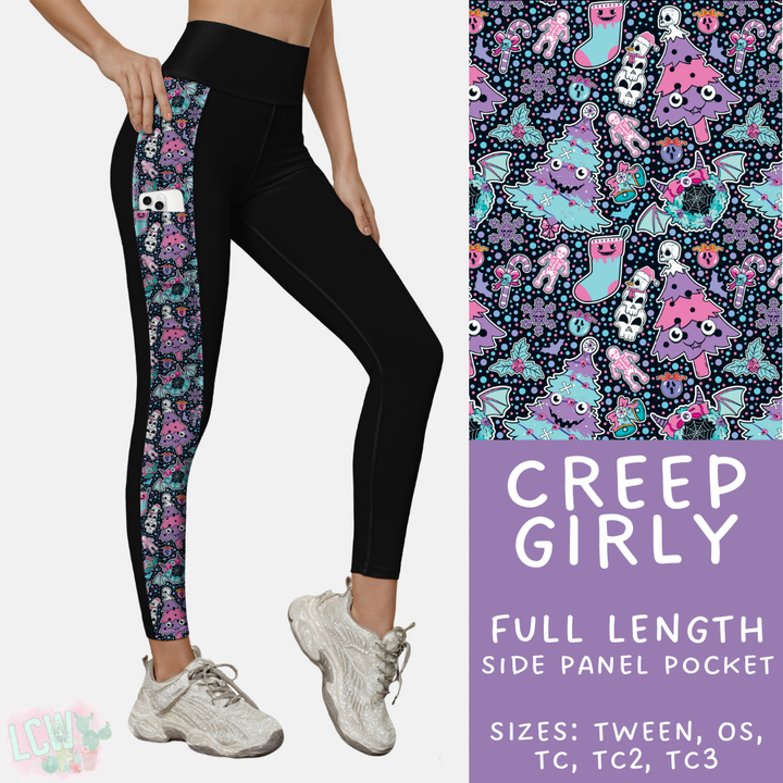 Batch #413 - Merry Creepmas 2 - Closes 9/15 - ETA early November - Creep Girly Side Panel Pocket Leggings