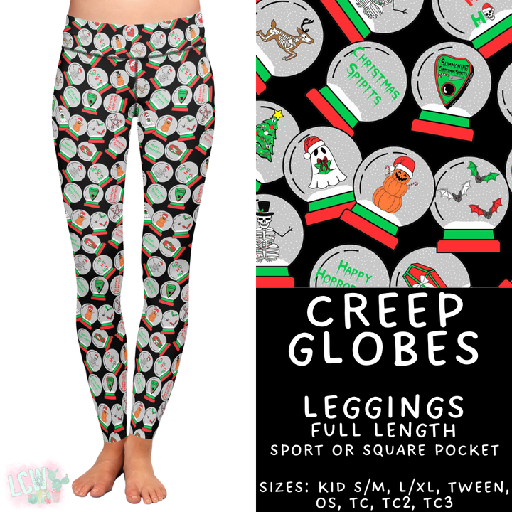 Batch #413 - Merry Creepmas 2 - Closes 9/15 - ETA early November - Creep Globes Full Length Leggings