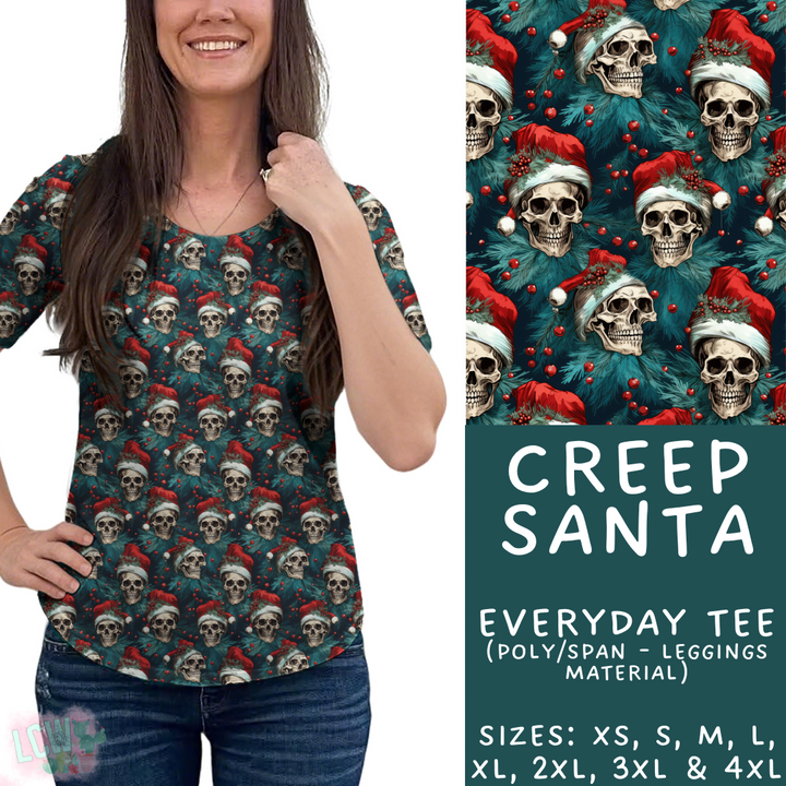Batch #413 - Merry Creepmas 2 - Closes 9/15 - ETA early November - Creep Santa Everyday Tee