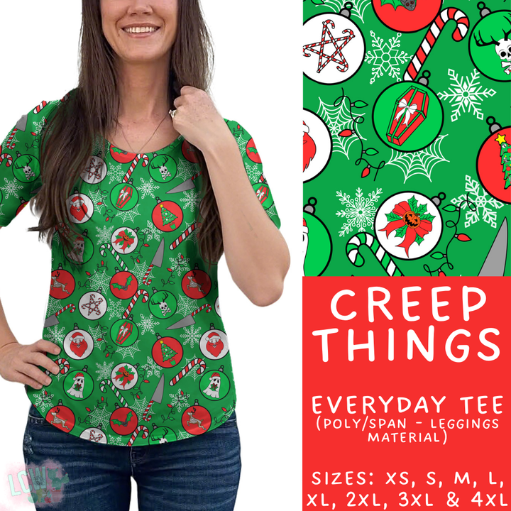 Batch #413 - Merry Creepmas 2 - Closes 9/15 - ETA early November - Creep Things Everyday Tee