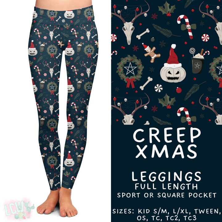 Batch #413 - Merry Creepmas 2 - Closes 9/15 - ETA early November - Creep Xmas Full Length Leggings