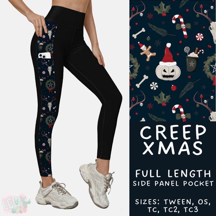 Batch #413 - Merry Creepmas 2 - Closes 9/15 - ETA early November - Creep Xmas Side Panel Pocket Leggings