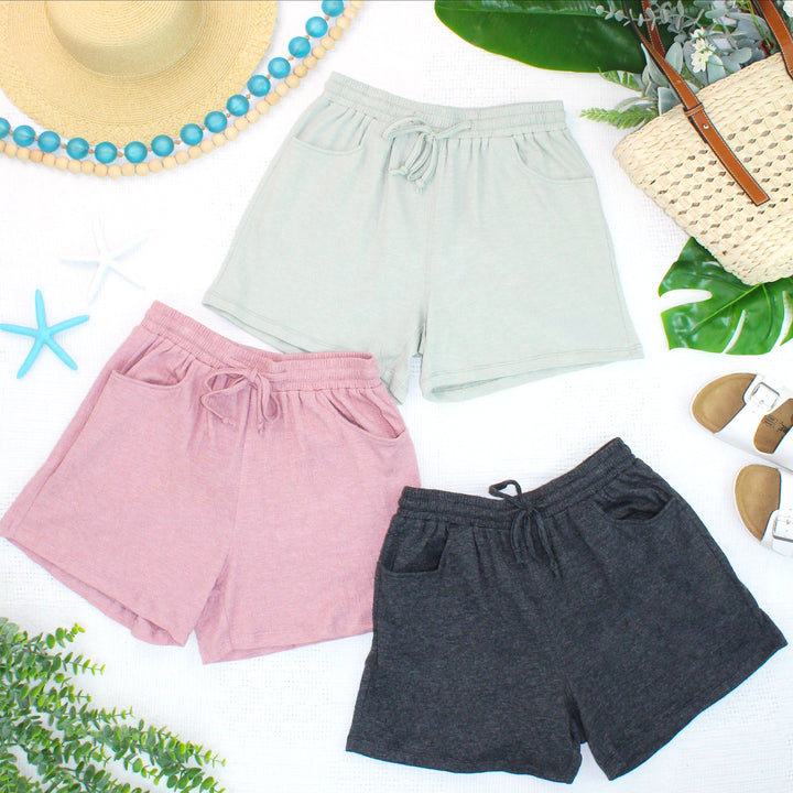 IN STOCK Candice Crinkle Shorts - Light Green