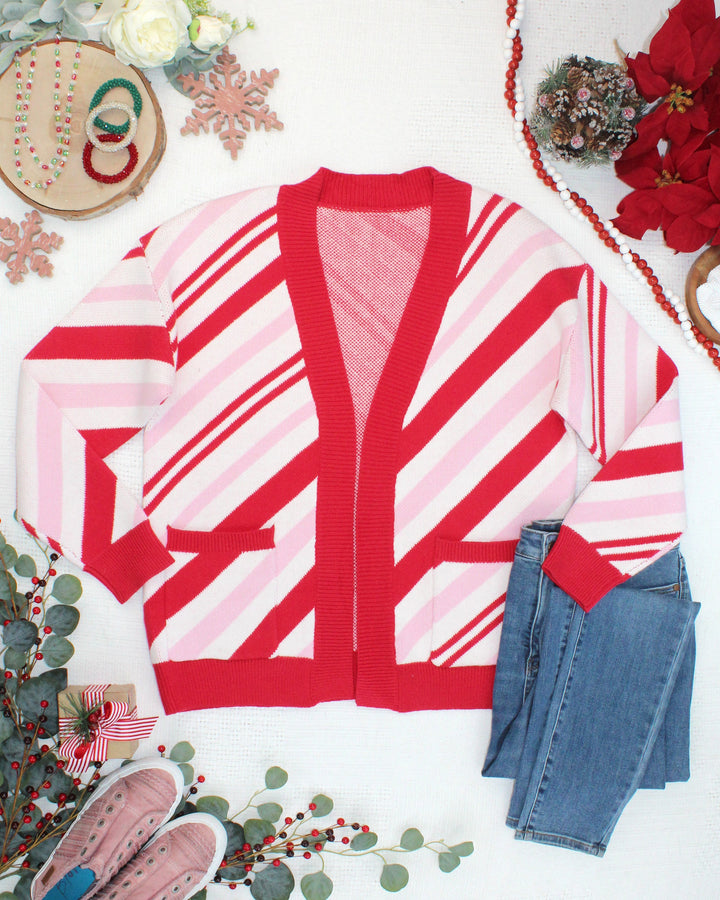 IN STOCK Candy Cane Cardigan