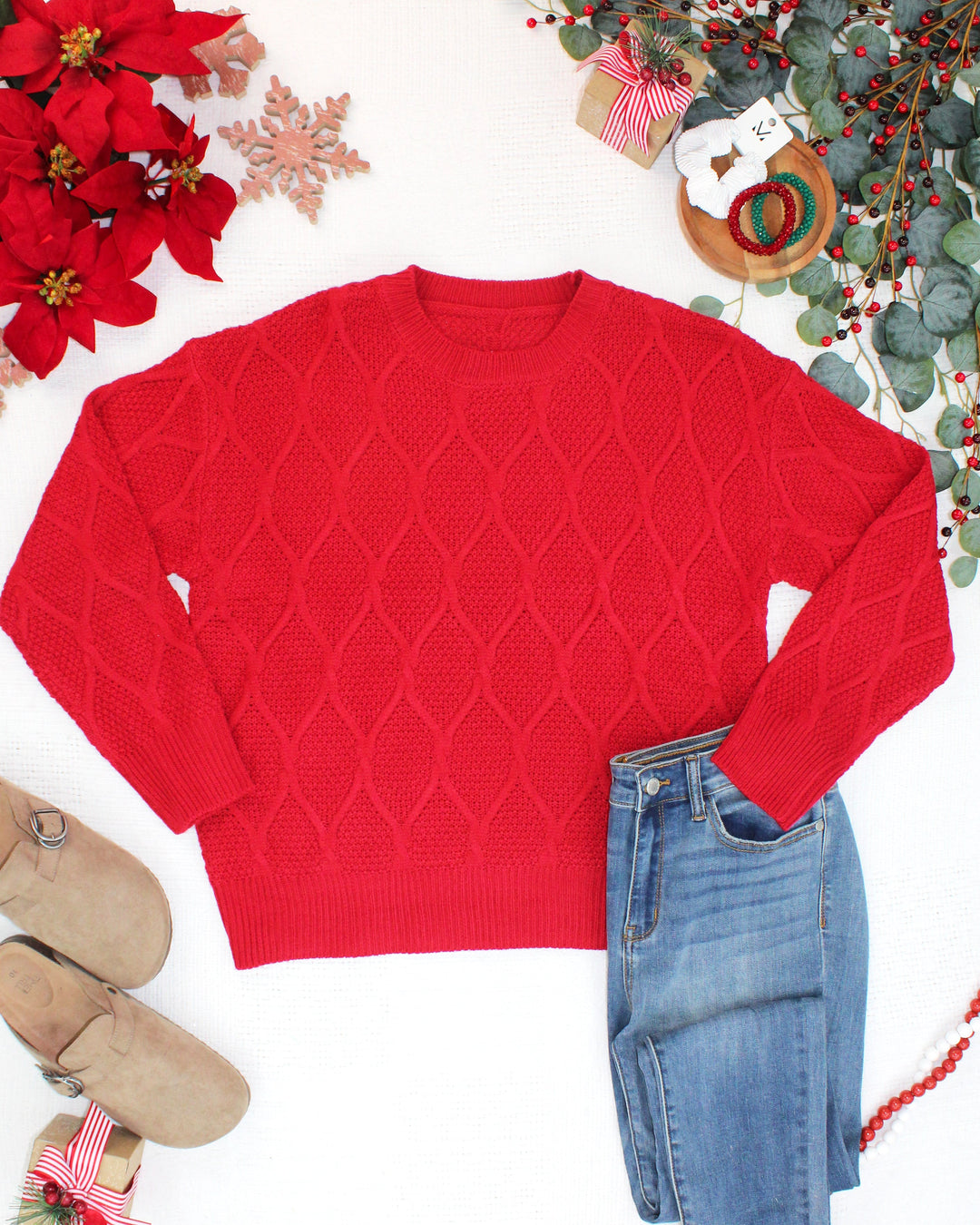 IN STOCK Carson Pullover - Red