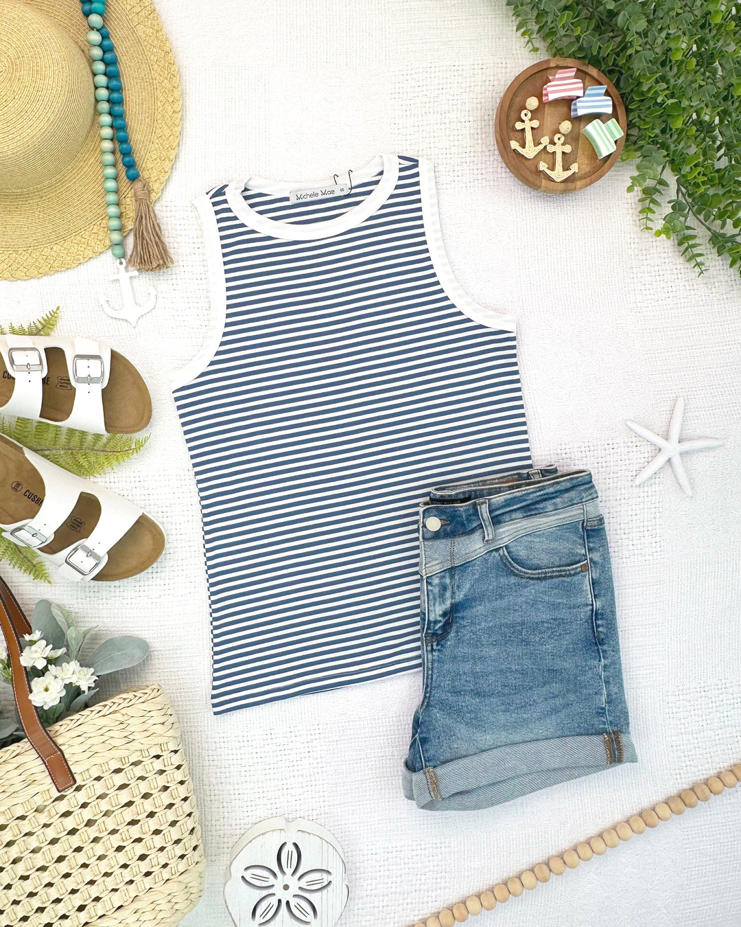 IN STOCK Classic Tank - Blue and White