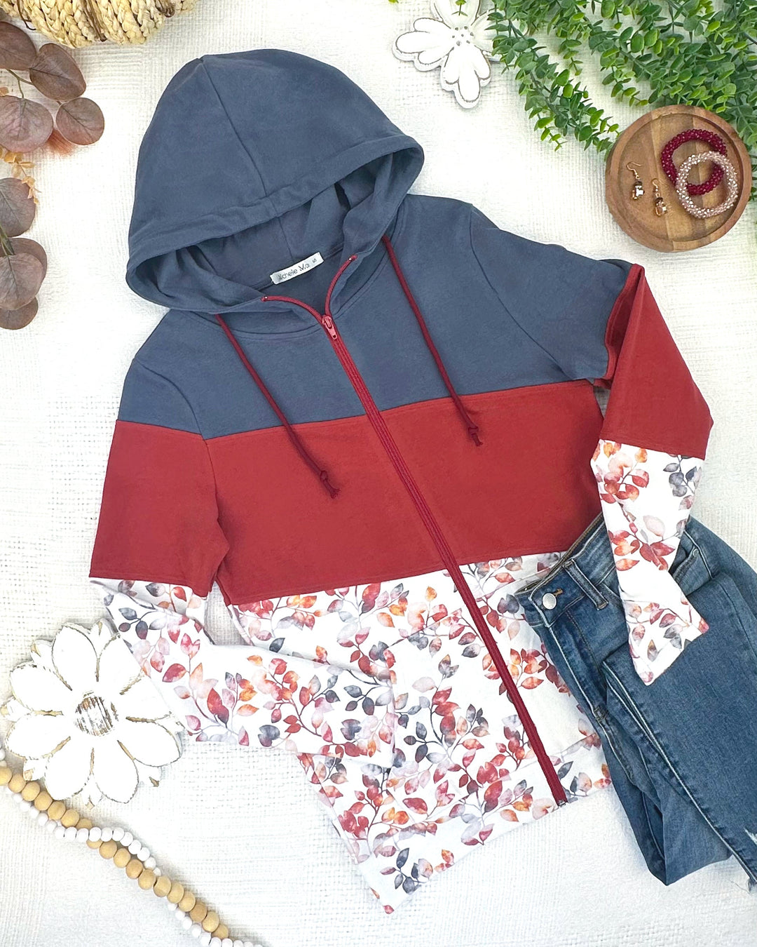 IN STOCK Colorblock Fullzip - Autumn Watercolor Mix
